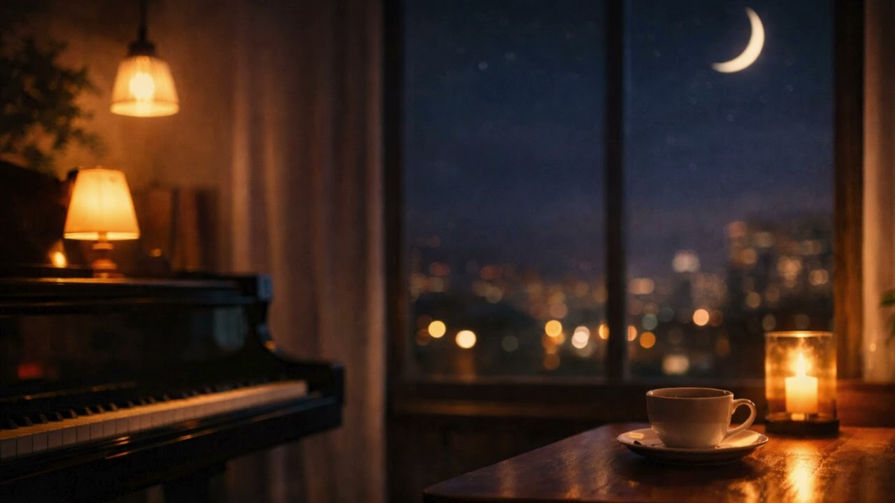 Late Night Calm Piano 🌙 Soft Music for Sleep, Study & Relax
