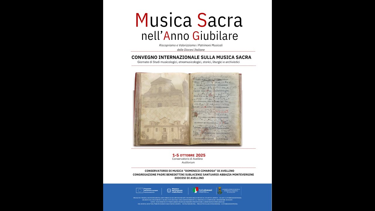 Convegno Internazionale sulla Musica Sacra 4 ottobre 2025, Seminario-Concerto M° Donato Sansone