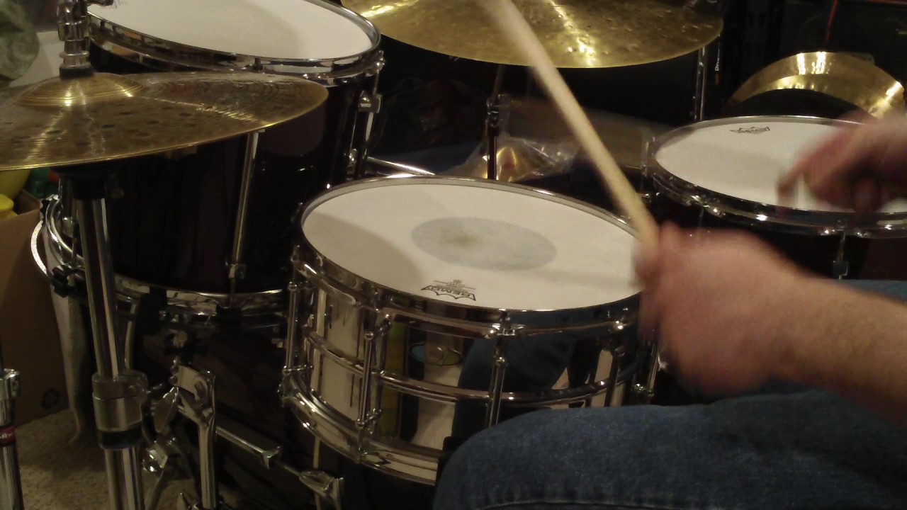 Ludwig Supralite 6.5x14 chrome plated steel snare drum