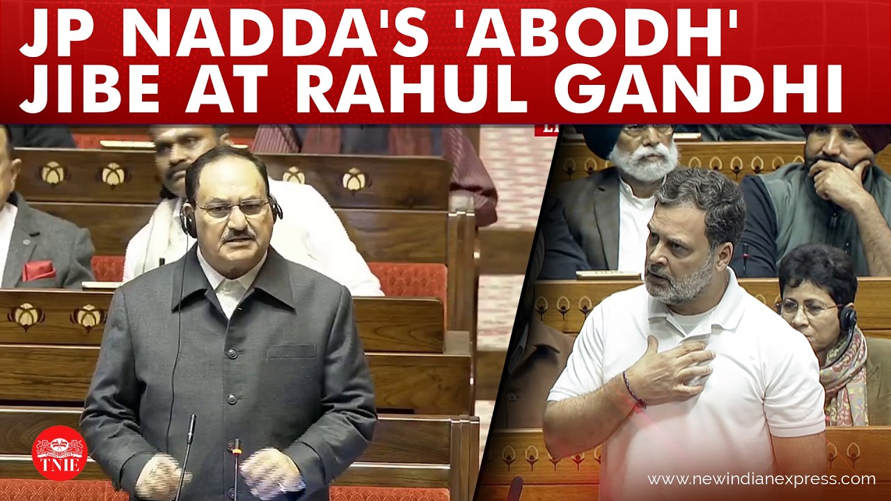 Union Minister JP Nadda calls Rahul Gandhi an 'abodh balak' and warns Congress