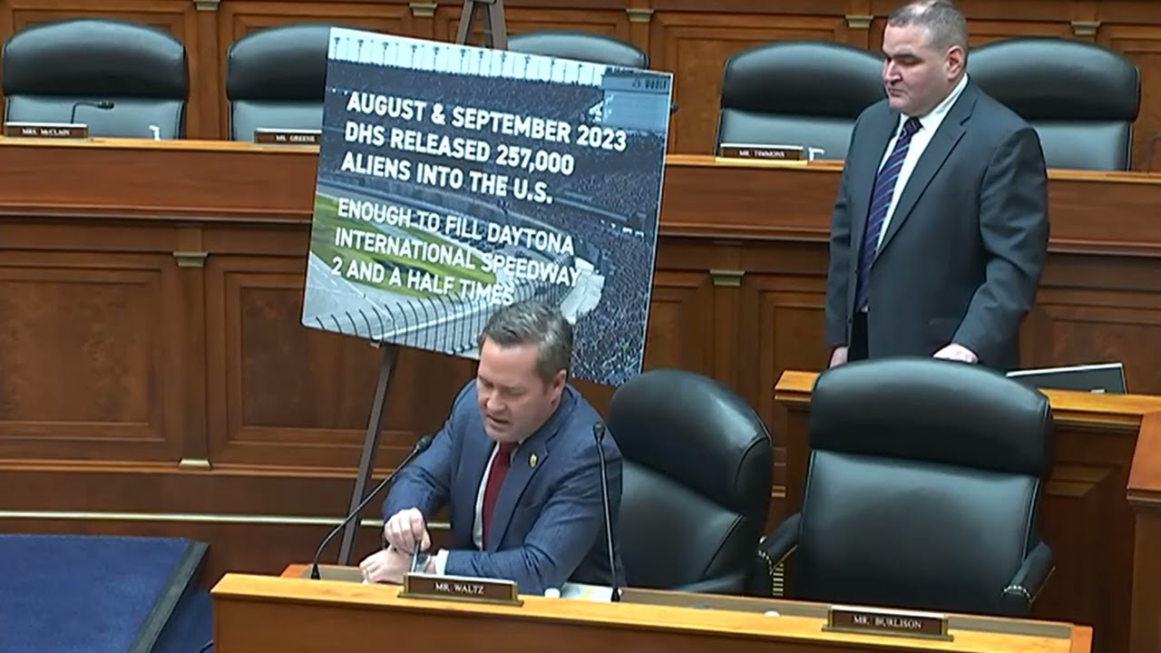 Rep. Mike Waltz Questions Democratic Witness on Biden's Immigration Policies