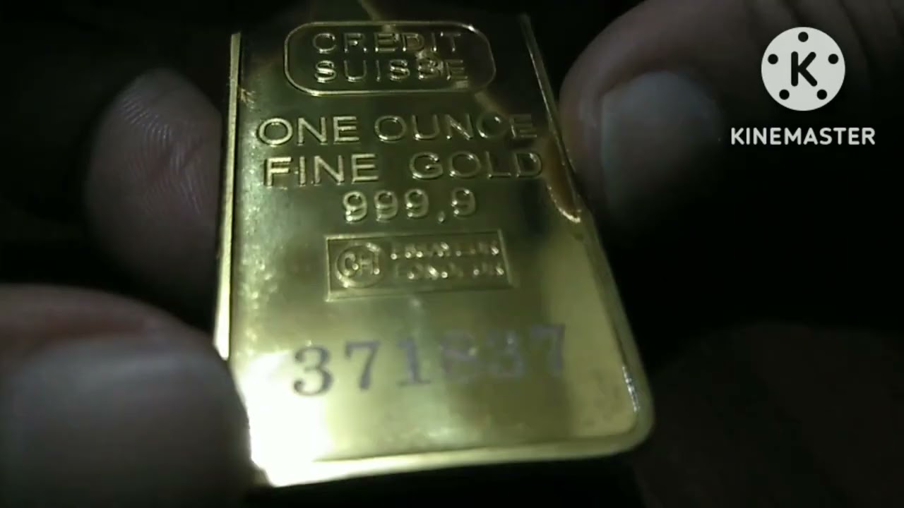 my credit suisse One ounce fine gold  999.9 bullion bar | Reylin hilaga