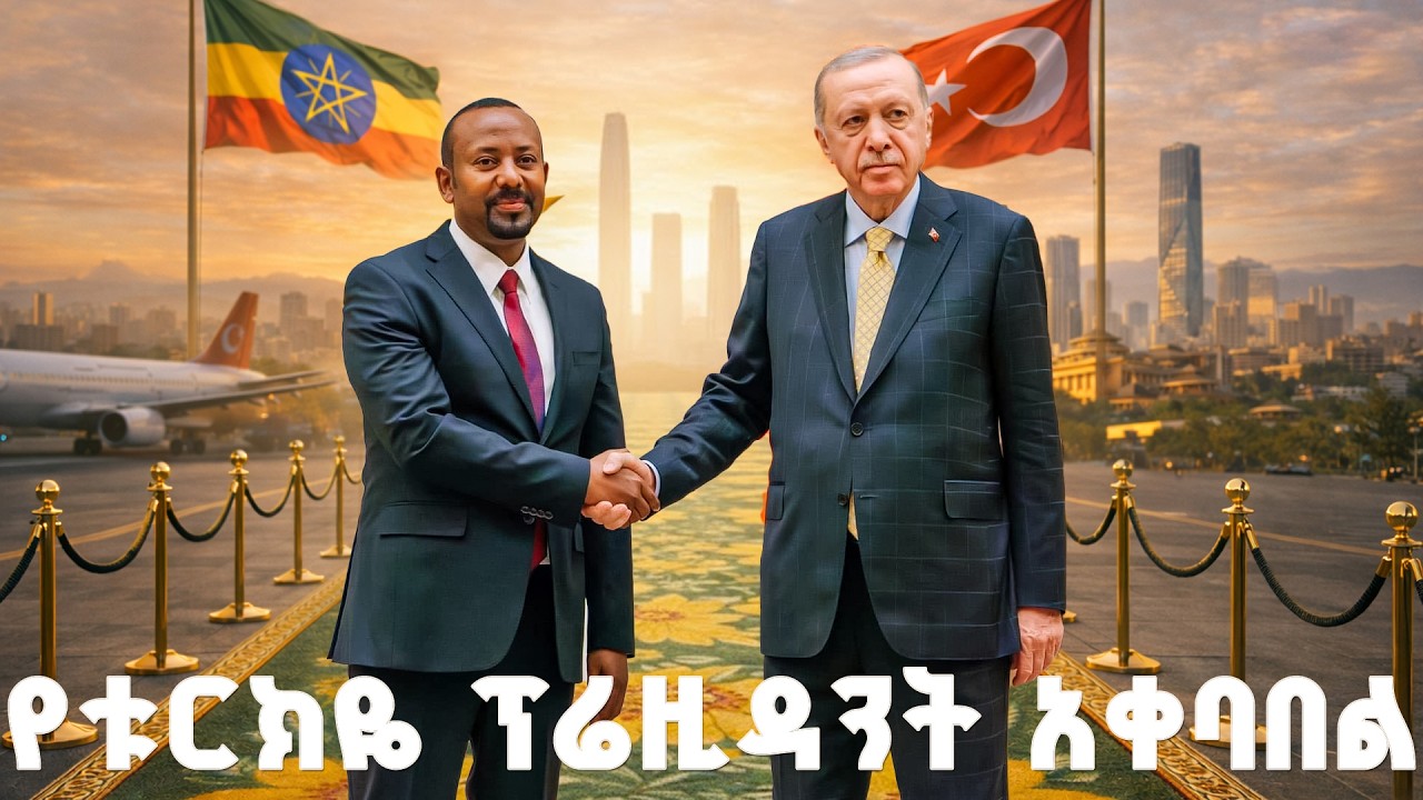 የቱርክዬ ፕሬዚዳንት ረጂብ ጠይፕ ኤርዶዋን አቀባበል