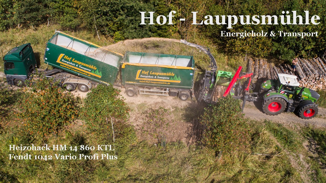 Hackschnitzel | Hof Laupusmühle | Heizohack | Fendt 1042 Vario Profi Plus | Land und Technik TV