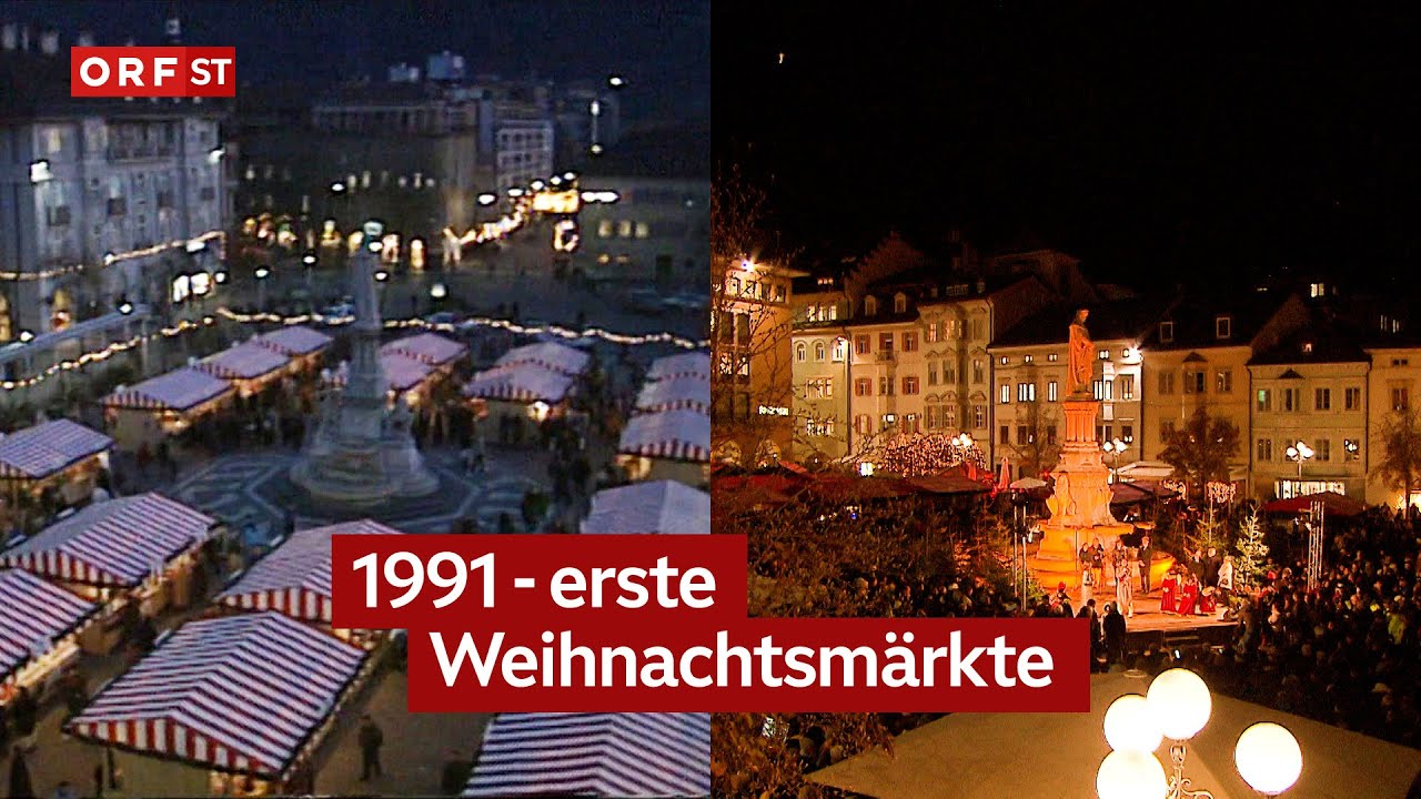 Rückblende: Die ersten Christkindlmärkte Italiens 1991 in Südtirol | Südtirol heute vom 26.11.2025