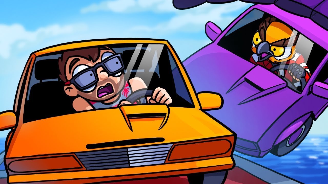 Vanoss Got Me With A Surprise Attack! - GTA 5 Overtime Rumble Funny Moments(Car Darts!)