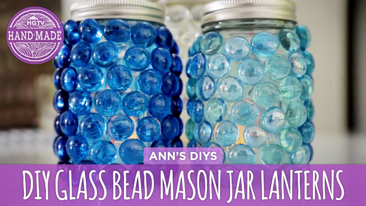 DIY Glass Bead Mason Jar Lanterns - HGTV Handmade