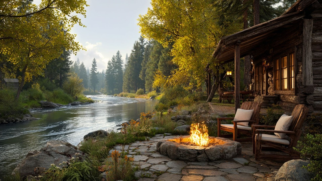 Gentle Birds and Campfire Flames ✨🔥 | Spring Ambience to Wrap You in a Relaxing, Warm Hug 🌸