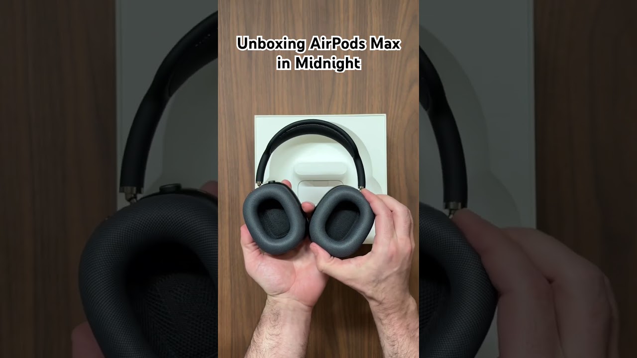 Unboxing AirPods Max with USB-C in the Midnight color #iphone #airpods #tech