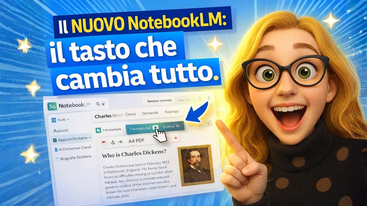 Il nuovo NotebookLM: il tasto che cambia tutto