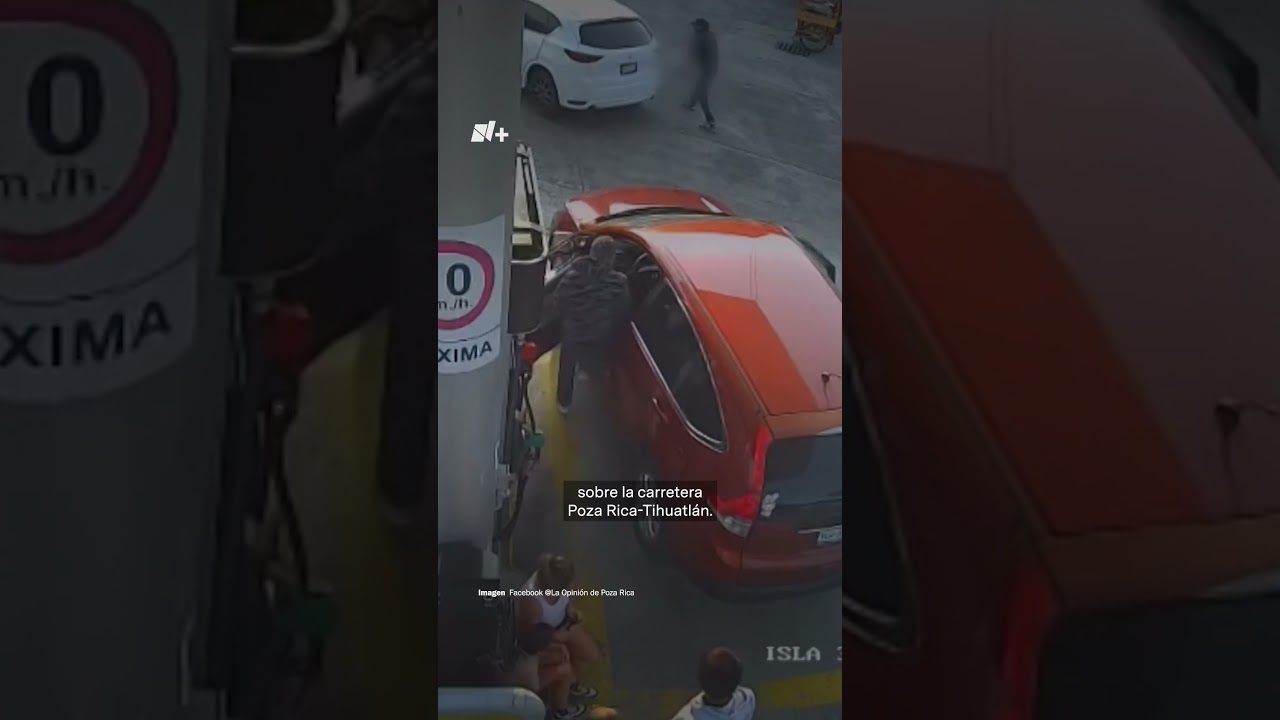 Con armas largas, les quitan la camioneta en gasolinera - N+