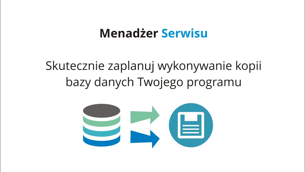 Jak wykonać kopię zapasową bazy danych Menadżera Serwisu, aby ją skutecznie zabezpieczyć