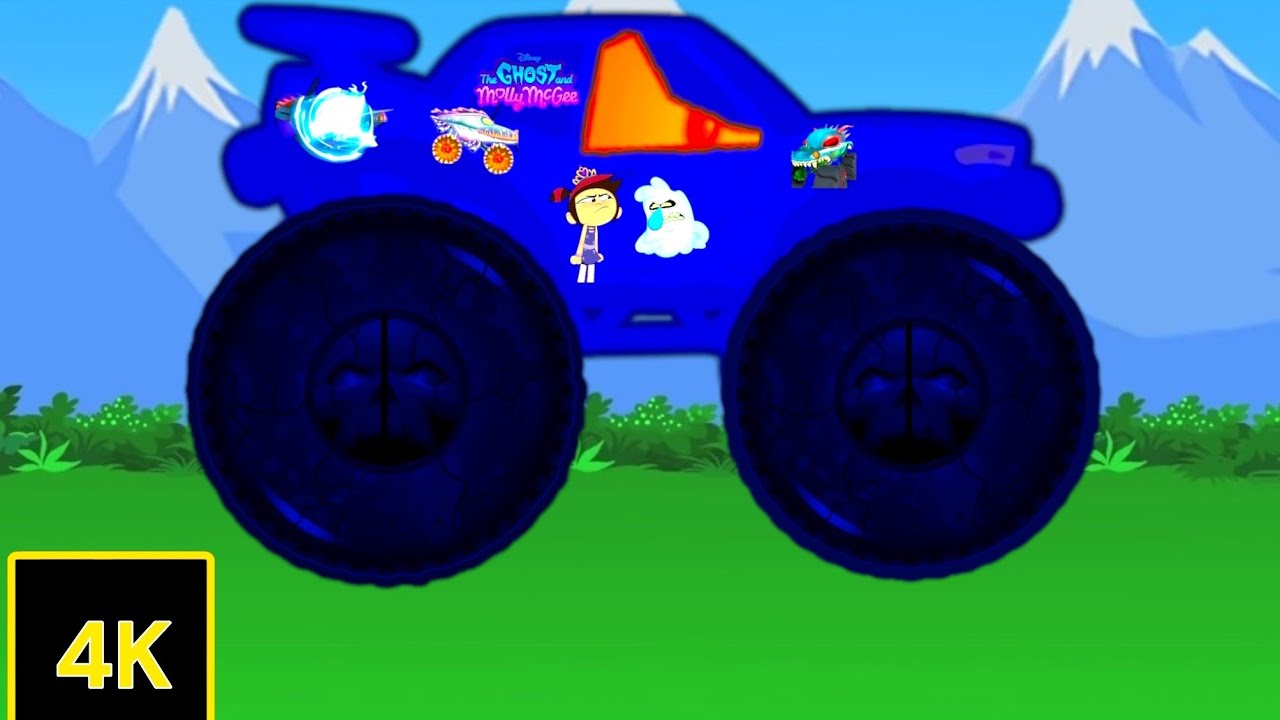 The Ghost And Molly McGee Monster Truck | Stunts Race Chase Crashes 