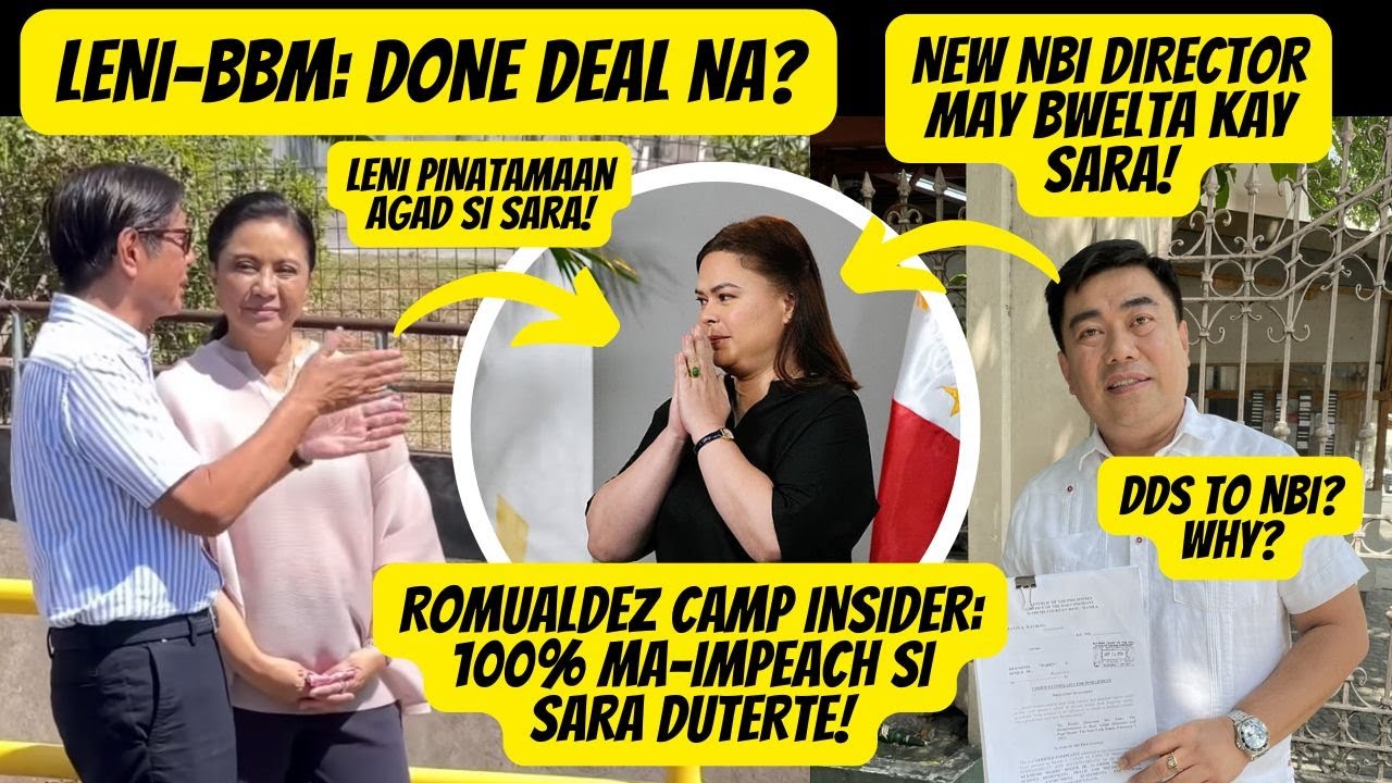 LENI AT BBM: BFF NA? NEW NBI DIRECTOR MAY BWELTA KAY SARA? 100% MA-IMPEACH SI SARA FROM INSIDER!