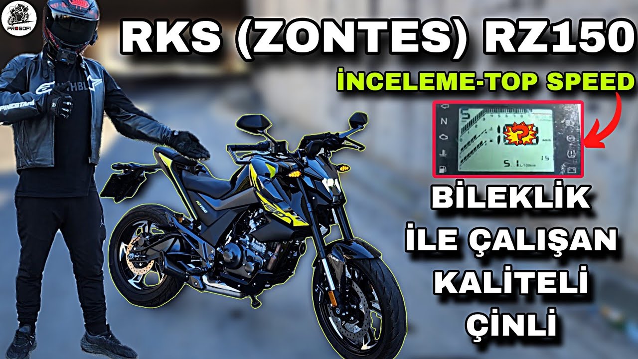 BİLEKLİK İLE ÇALIŞAN RKS RZ150 İNCELEME VE TOP SPEED !.. 131.000 TL YE ALINIR MI ? ASLINDA ZONTES !.