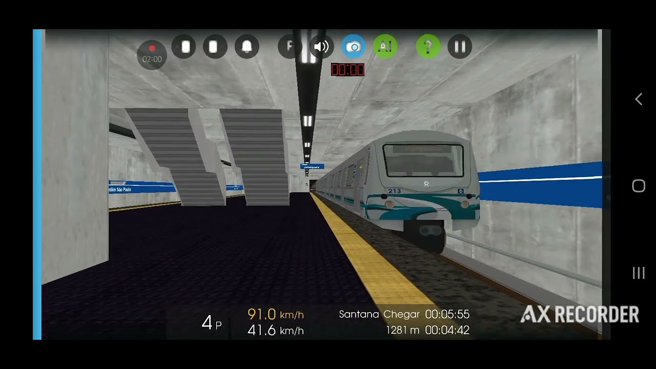 Frota G Chegando e partindo das estações Parada inglesa, Jabaquara e santana
