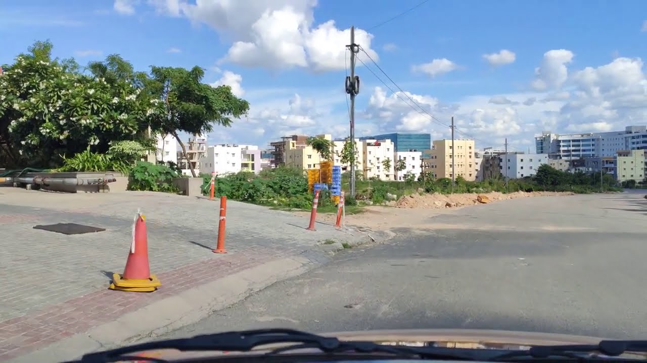 Scenic drive from Gachibowli to Hyderabad Airport