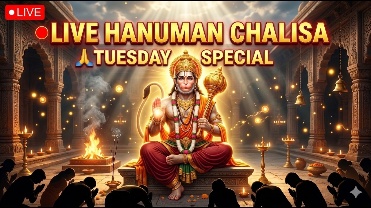 🔴 LIVE Hanuman Chalisa Today | Tuesday Hanuman Bhakti | Sankat Mochan Hanuman Ji 🙏