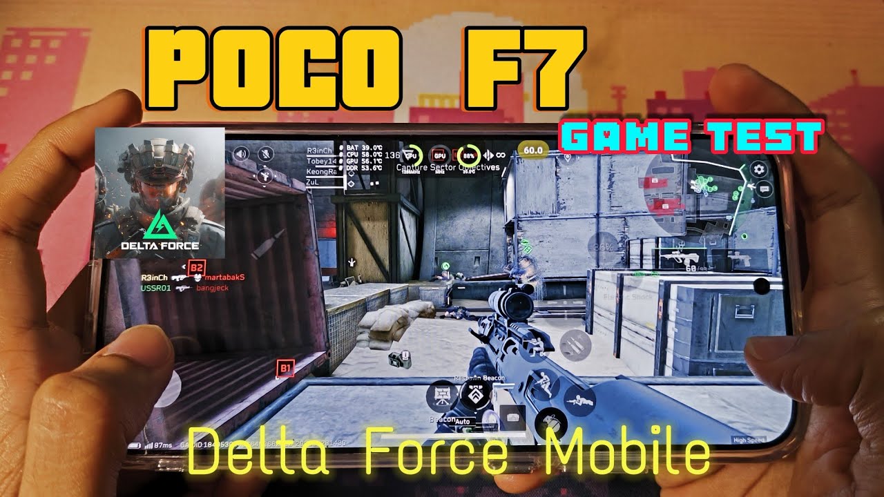 POCO F7 - Delta Force mobile (Standard 120fps & Ultimate 60fps) test