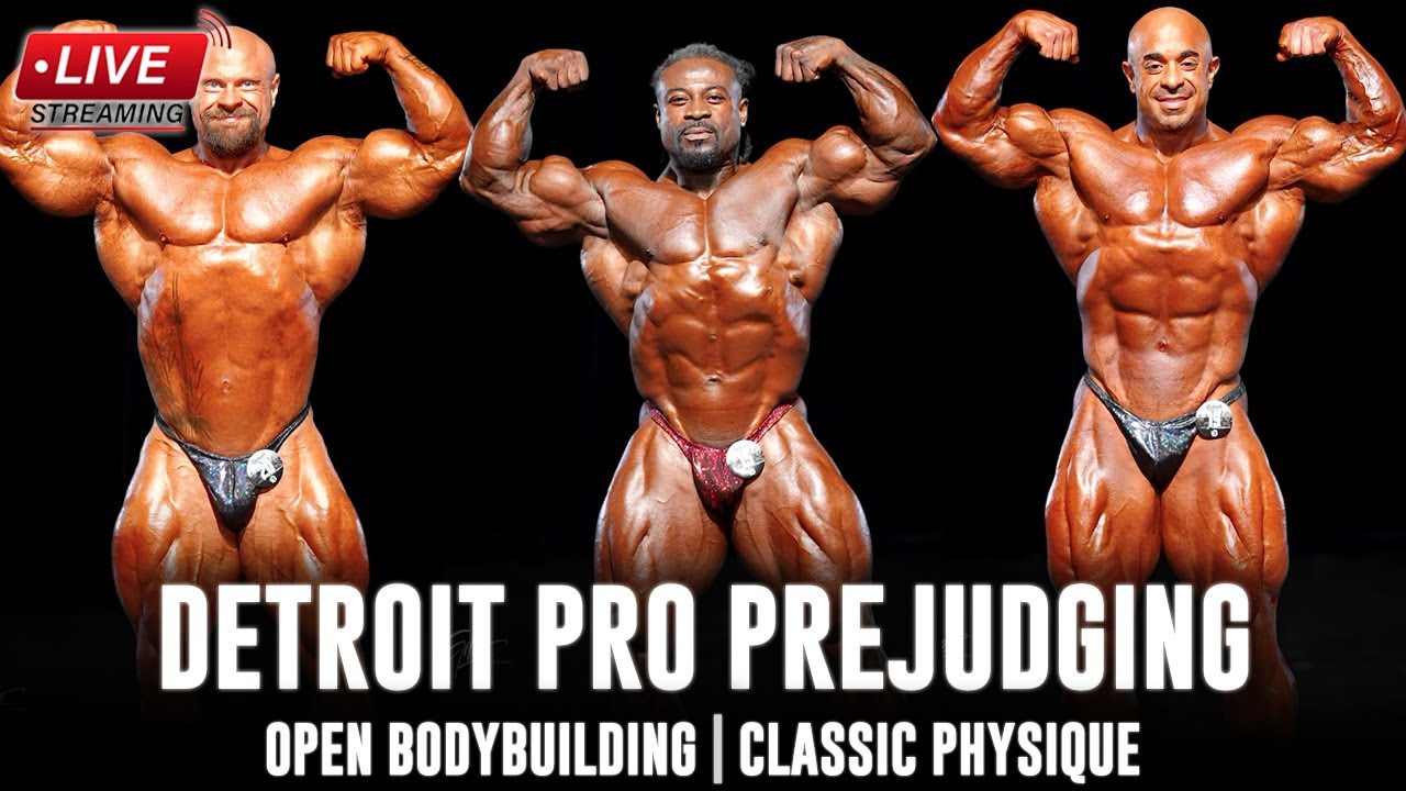 LIVE 🔴 Detroit Pro Prejudging 2026 LIVE STREAM - Open Bodybuilding + Classic Physique
