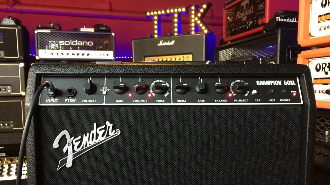Гитарный усилитель FENDER Champion 50XL — ДЕМОНСТРАЦИЯ И ОБЗОР