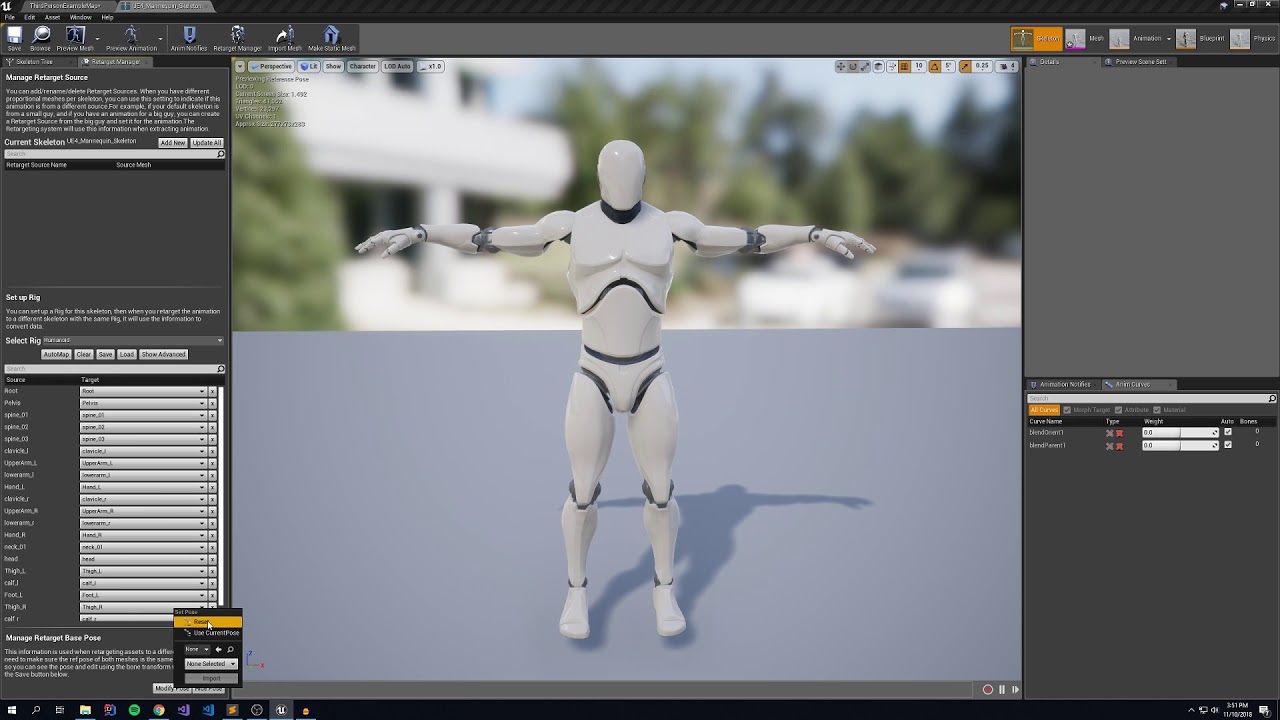 How to re target animations in Unreal Engine + Mixamo