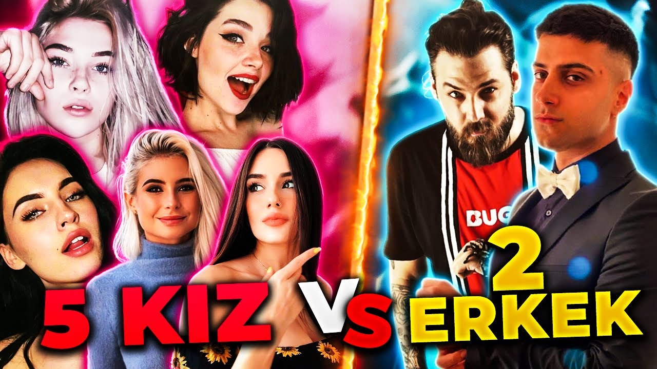 5 KIZ VS 2 ERKEK | KIZLAR DAYANAMADI 😊| NASIL AĞLIYORLAR | KIZLAR NE İSTER | Mobile Legends