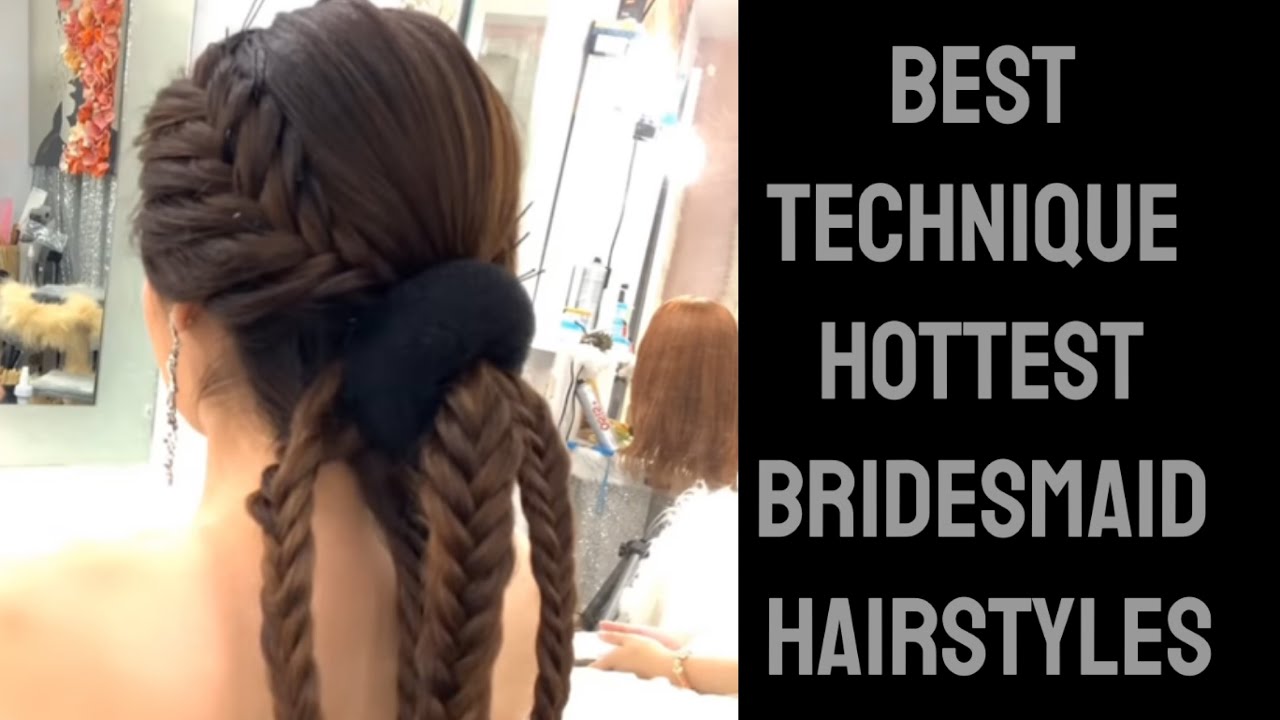 Bridal hairstyle with curls for long hair tutorial
