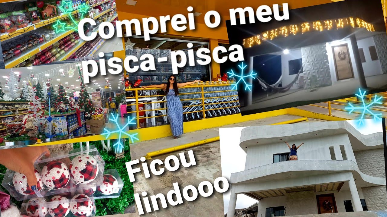 Comprinhas compramos pisca-pisca cascata enfeitando a casa para o Natal