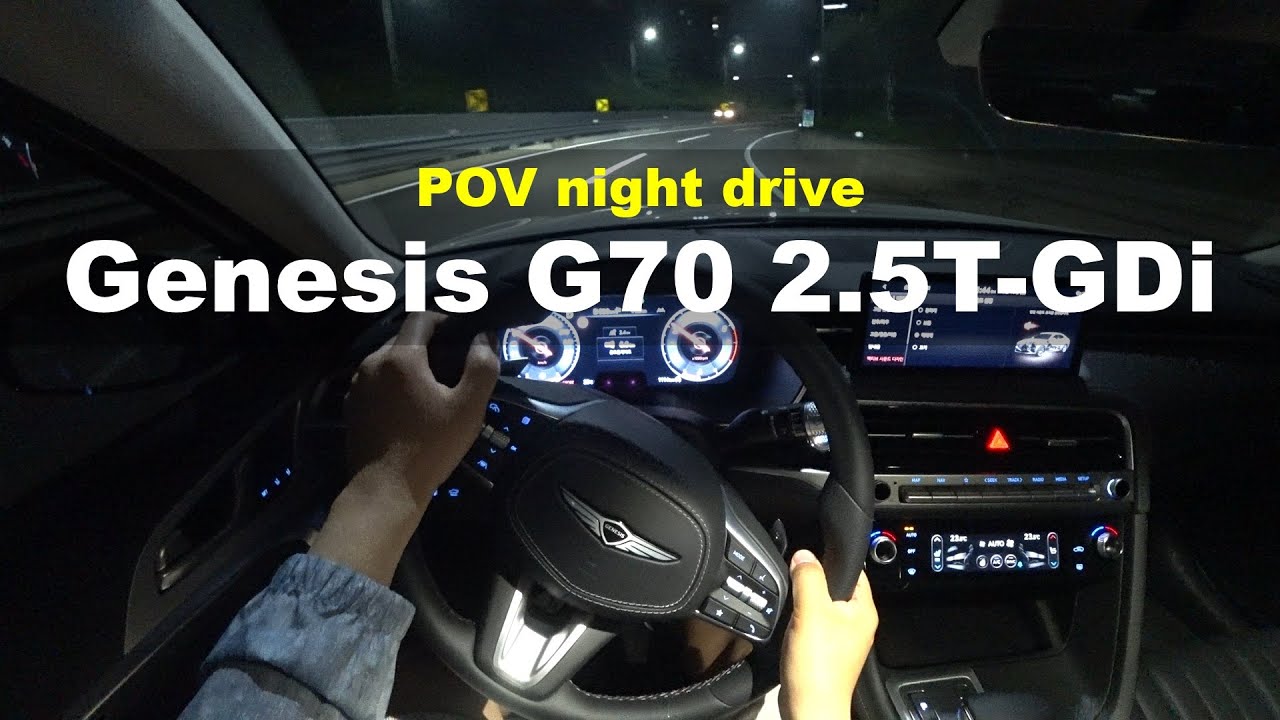 2024 Genesis G70 2.5T-GDi AWD POV night drive
