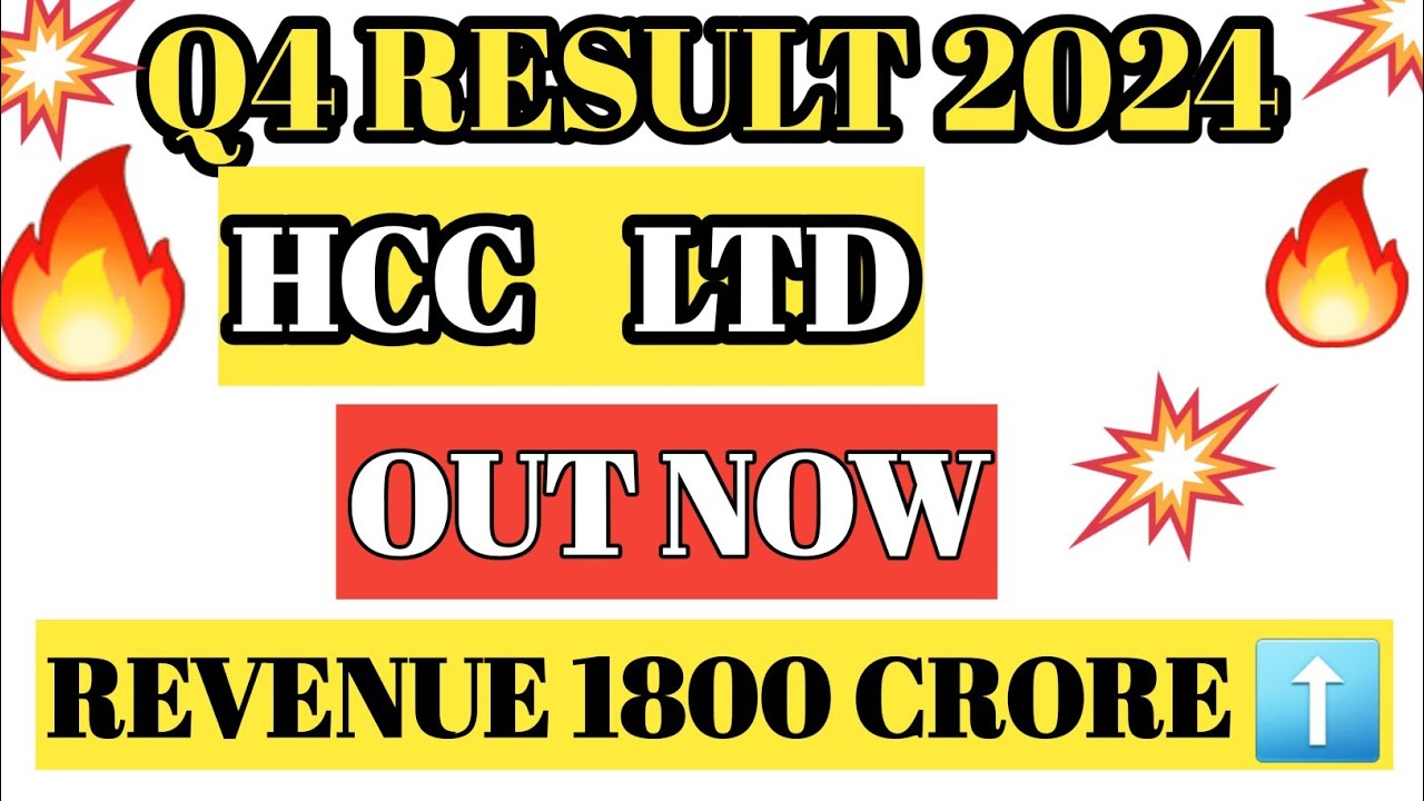 HCC Q4 RESULT 2024 | HCC RESULT TODAY | HCC SHARE LATEST NEWS TODAY |