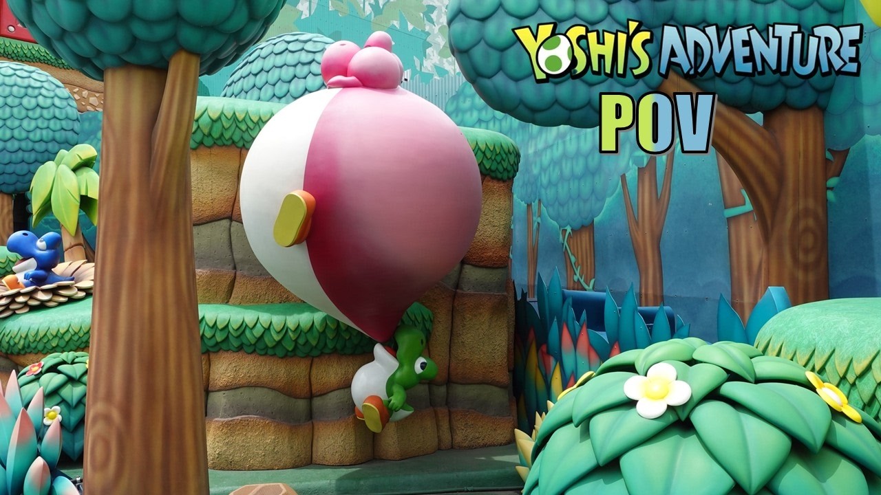 Yoshi's Adventure POV (60FPS), Universal Studios Japan Adorable Omnimover | Non-Copyright