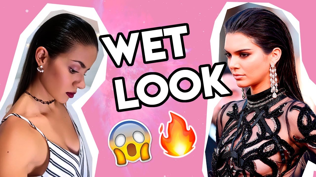 WET LOOK / Look efecto mojado. ¡Paso a paso! Peinado