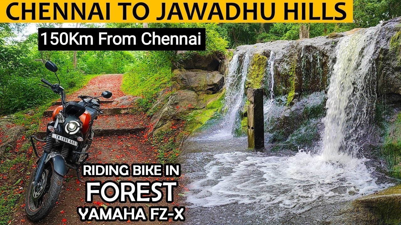 Jawadhu Hills Forest Bike Ride | Beeman Falls Tamil Vlog | Travelling Nadodi