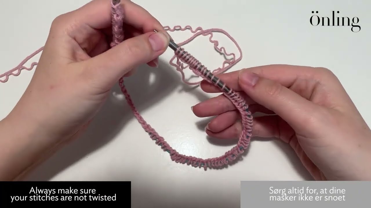 Saml til omgang /  join to knit in the round