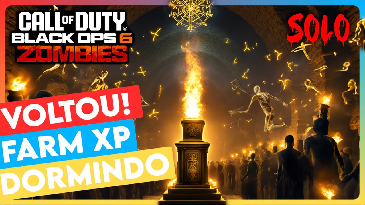 GLITCH DE XP INFINITO PEGUE PRESTÍGIO MÁXIMO DORMINDO [ BO6 - ZOMBIES - CITADELLE DES MORTS - SOLO ]