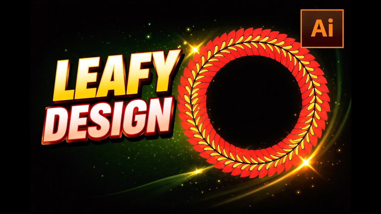 Create a Beautiful Leaf Wreath in Adobe Illustrator