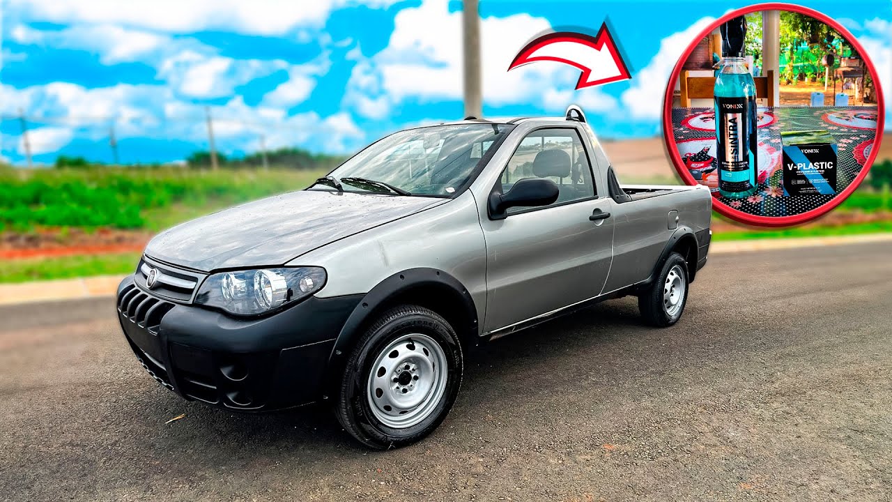 REVITALIZANDO o Para-choque da FIAT STRADA COM O V-PLASTIC da VONIXX!