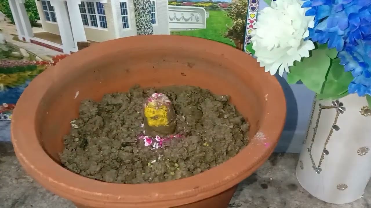 पार्थिव शिवलिंग पूजा। मिट्टी के प्राथमिकशिवलिंग।🌧️🪨