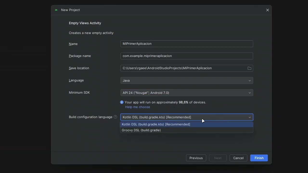 Cómo descargar e instalar Android Studio Narwhal 2025 con lenguaje java y emulador