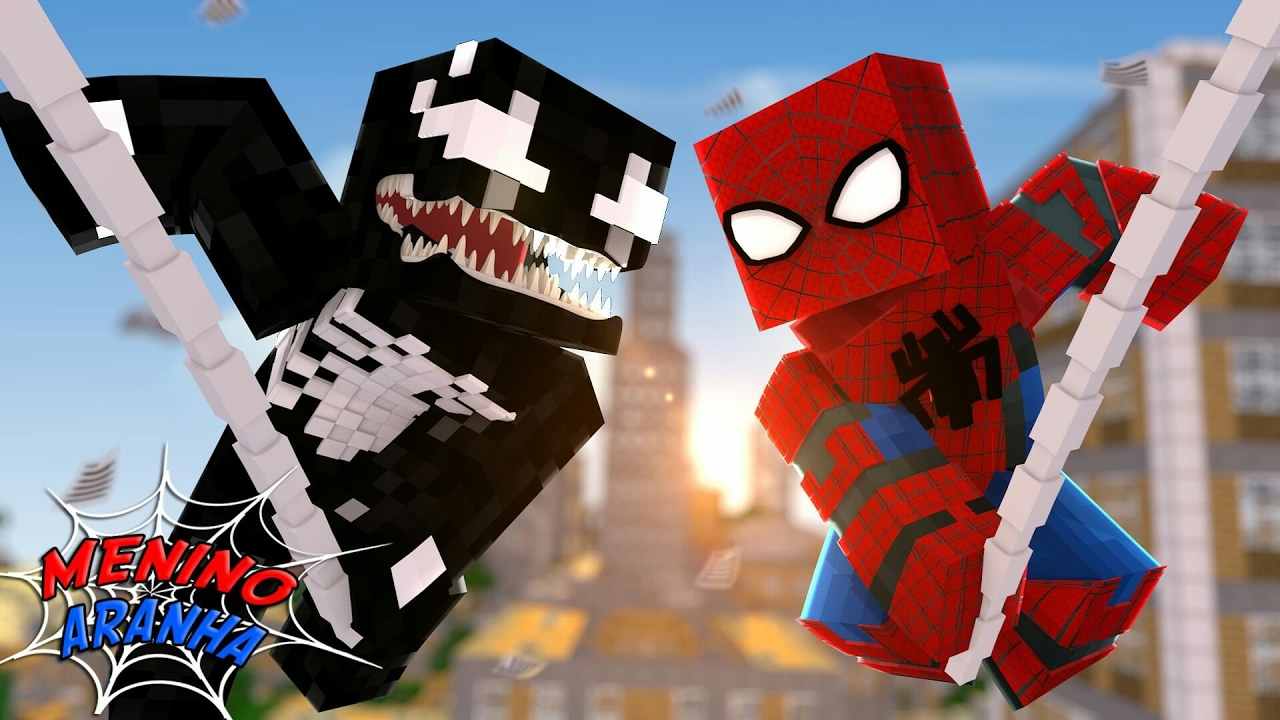 Minecraft: MENINO ARANHA - PRIMEIRA LUTA CONTRA O VENOM! #43