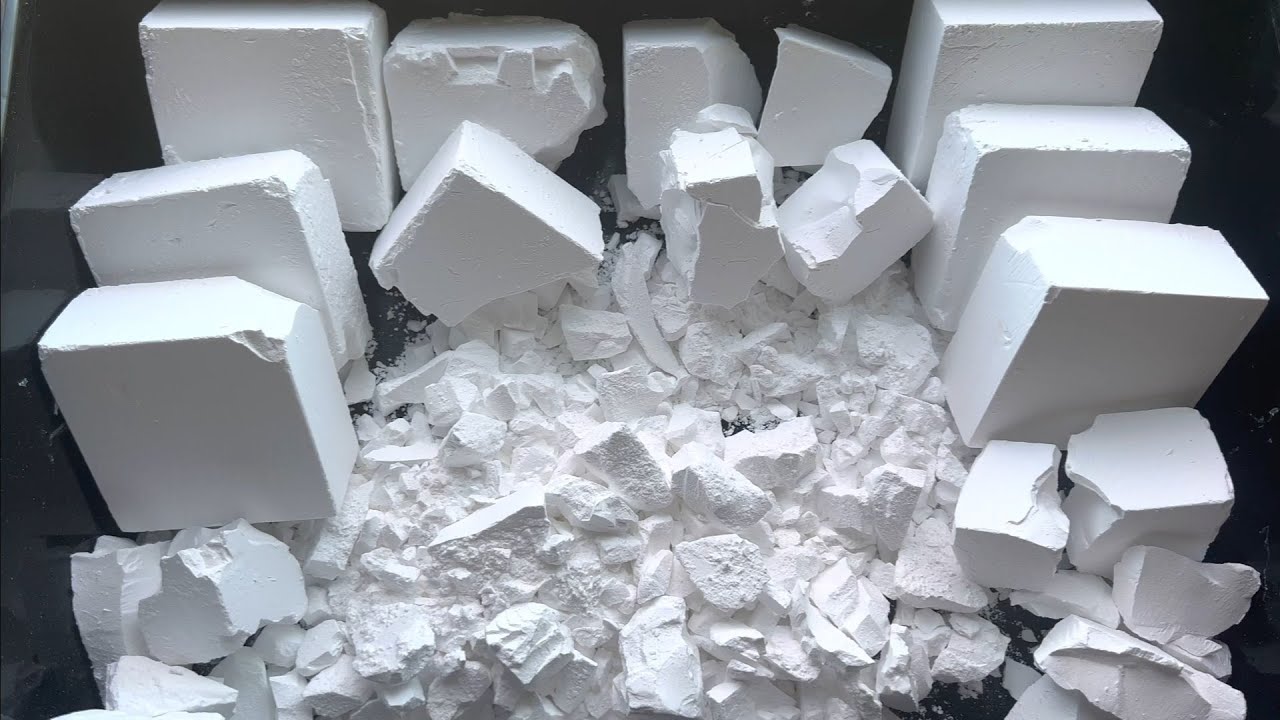 Soft Fluffy Melty OG Pure White Chalk Block Mega Compilation @meltwithasmr #satisfying #relax 