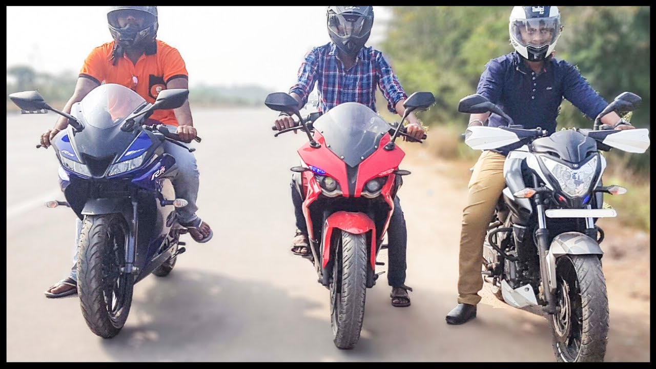 RS 200 vs R15 V3 vs NS 200 - Closest RACE !!!