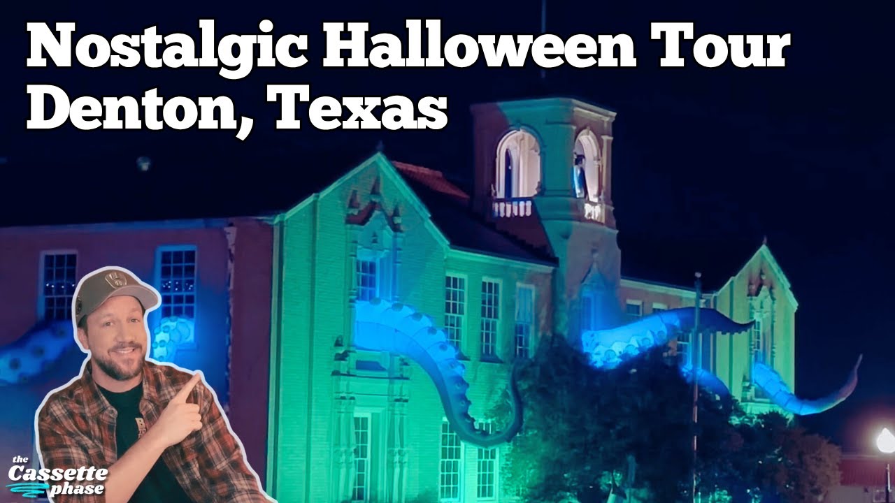 Nostalgic Retro Halloween Tour of Denton, Texas