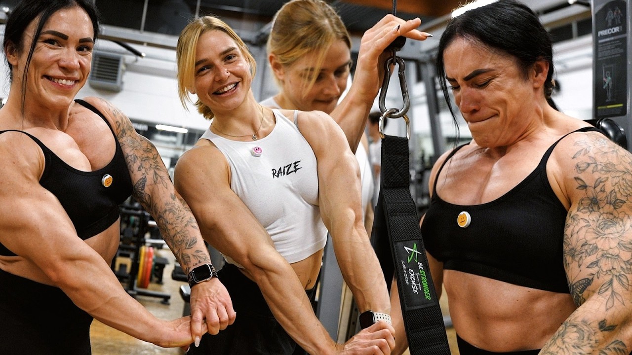 So trainiert eine IFBB Womens Physique PRO 🔥 Push Workout mit Julia Schrade!