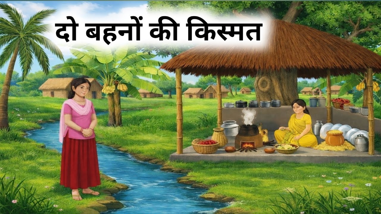 दो बहनों की किस्मत | MORAL STORIES | HINDI KAHANI | CARTOON STORY | KAHANIYA
