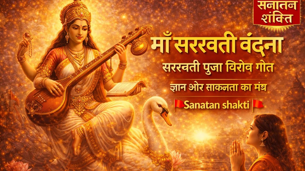 माँ सरस्वती वंदना | सरस्वती पूजा विशेष गीत | ज्ञान और सफलता का मंत्र | Sanatan Shakti