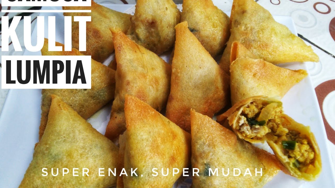 Resep samosa super enak dan kriukk dengan kulit lumpia | samosa recipe