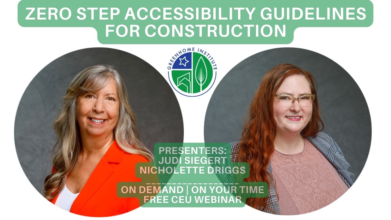 Zero Step Accessibility Guidelines for construction
