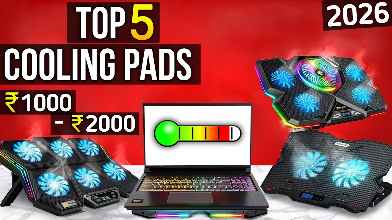 Top 5 Best Cooling Pad For Gaming Laptop ( 2026 ) 🔥 Best Laptop Cooling Pad Under 2000 rs
